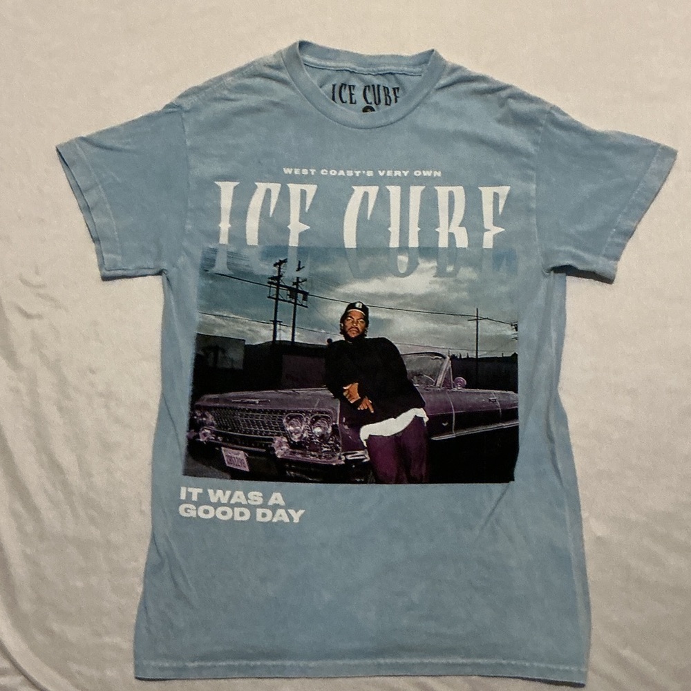 Ice Cube Blue Graphic Tee - Short Sleeve NWOT